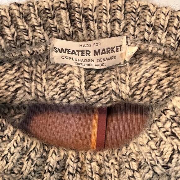 Vintage 100% Wool Nordic Copenhagen Denmark Chunky Seas Knit For Sweater Market - Picture 10 of 15